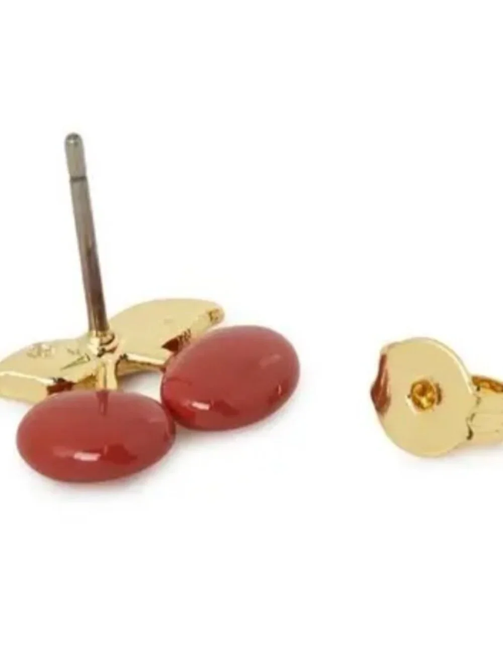 Cherry Crystal Stud Earrings - Picture 4 of 5
